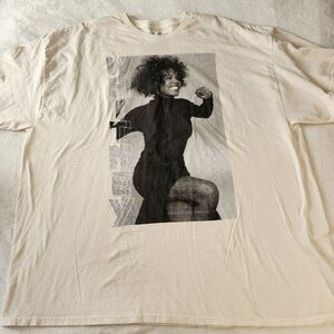 Whitney Houston Cream Colored Tshirt With Graphic Size 3XL